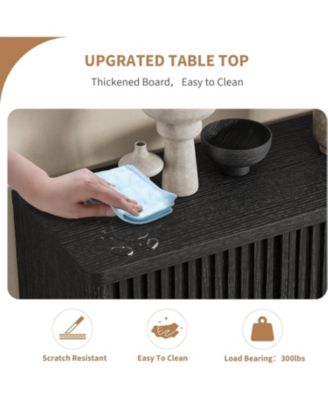 63 Inch Shoe Cabinet Large Shoe Storage Cabinet with Adjustable Shelves Wooden Shoe Organizer with Fluted Door Holds 50–60 Pairs for Entryway