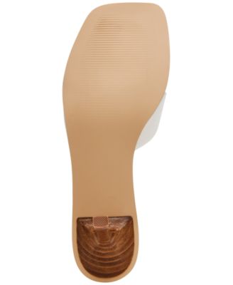 Women's Seless Criss-Cross Wood Heel Dress Sandals