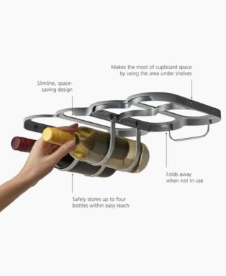 Cradle Foldable Under-Shelf Wine Rack