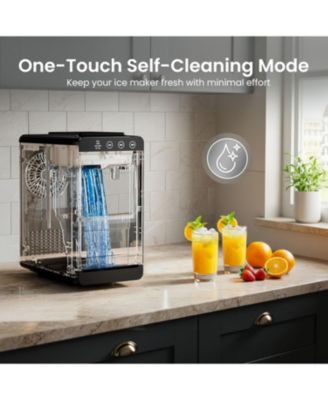 Portable Ice Maker with Carry Handle, 26 lbs. Capacity & Self-Cleaning