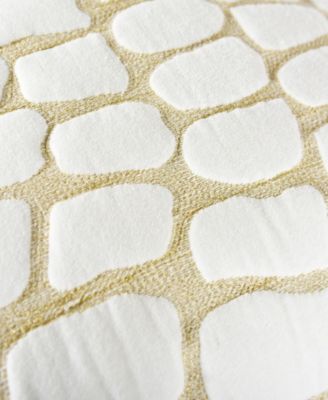 Rose Cotton Decorative Pillow, 22" x 22"