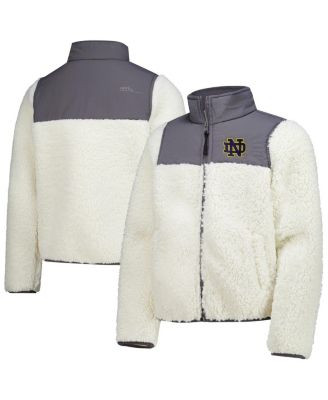 Big Boys and Girls Charcoal Notre Dame Fighting Irish Teddy Sherpa Jacket