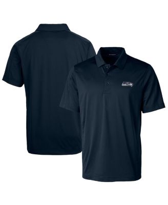 Men's Navy Seattle Seahawks Prospect Textured Stretch Polo Shirt