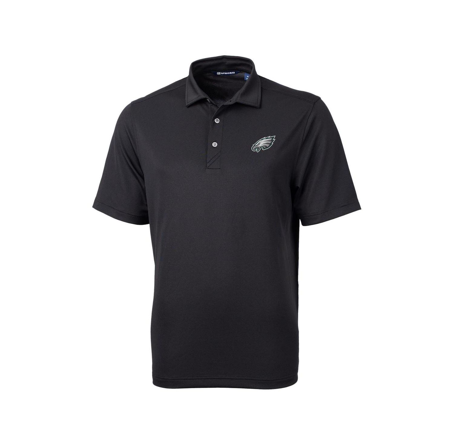Men's Black Philadelphia Eagles Virtue Eco Pique Polo Shirt