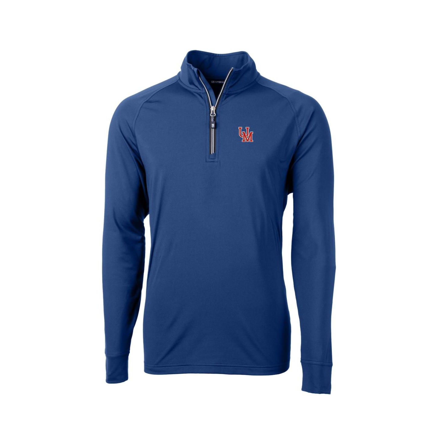 Мужской свитер Cutter & Buck Royal Ole Miss Rebels Adapt Eco Knit Stretch Quarter-Zip Pullover — фото 3