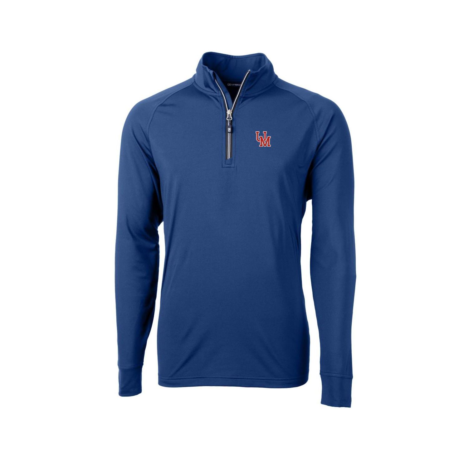 Men's Royal Ole Miss Rebels Adapt Eco Knit Stretch Quarter-Zip Pullover