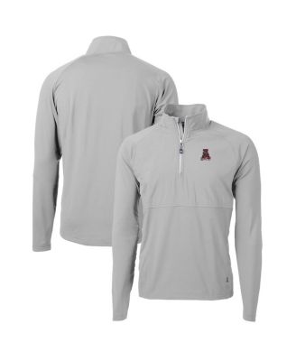 Men's Gray Alabama Crimson Tide Adapt Eco Knit Hybrid Quarter-Zip Pullover