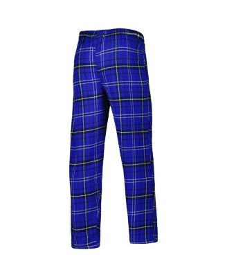 Men's Royal/Black Golden State Warriors Ultimate Plaid Flannel Pants