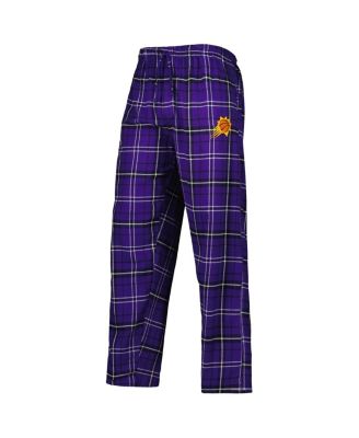 Men's Purple/Black Phoenix Suns Ultimate Plaid Flannel Pants