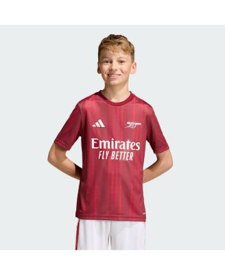 Big Boys and Girls Red Arsenal 2025/26 Pre-Match Training Jersey