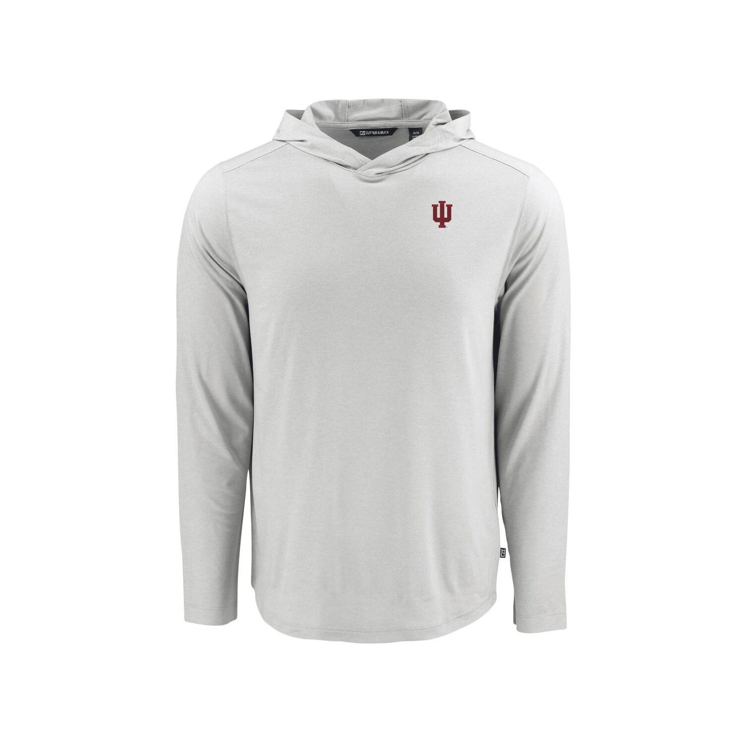 Men's Gray Indiana Hoosiers Coastline Epic Comfort Eco Long Sleeve Hoodie