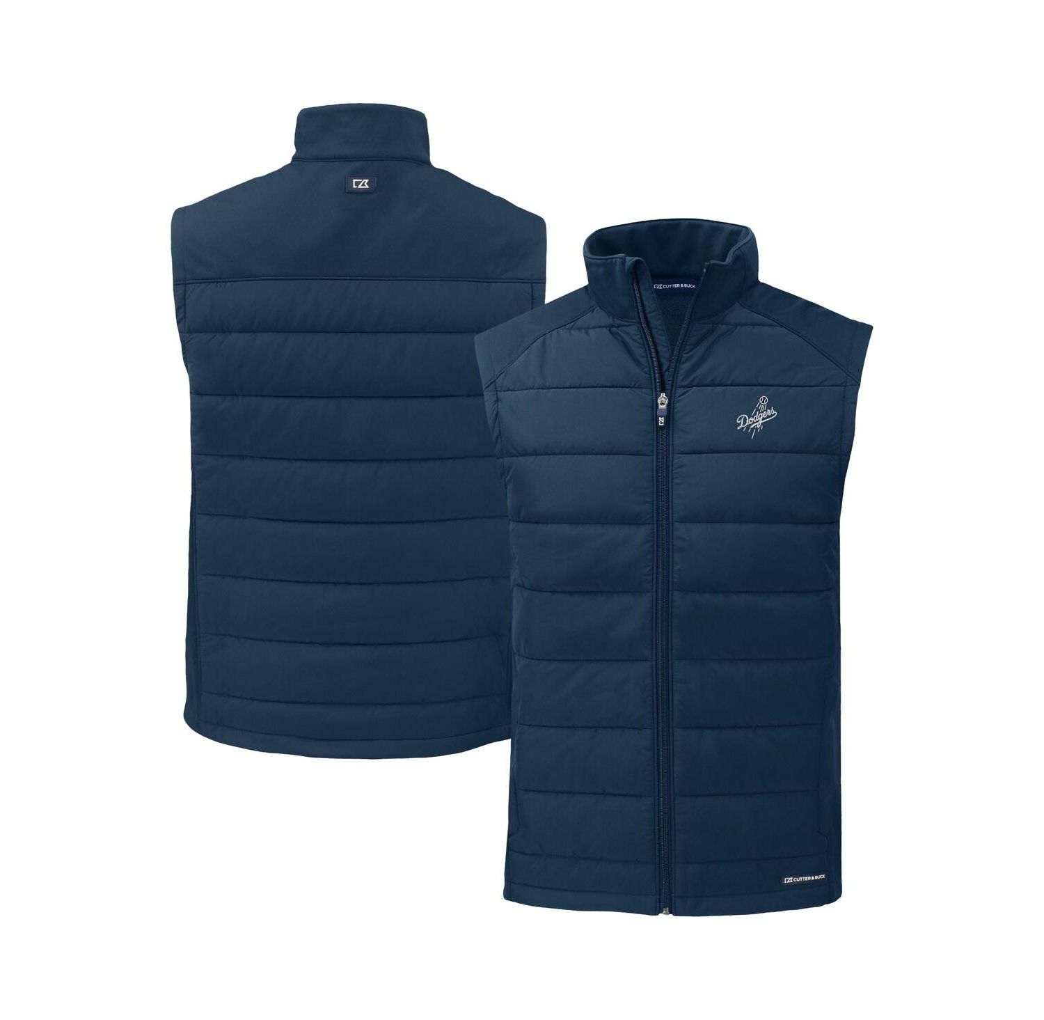 Men's Navy Los Angeles Dodgers Evoke Hybrid Eco Softshell Full-Zip Vest
