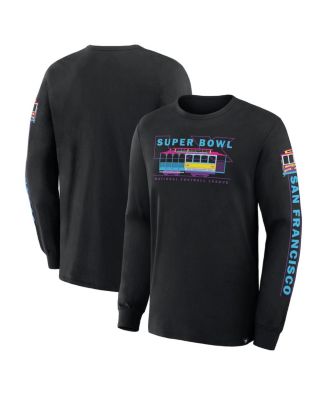 Men's Black Super Bowl LX Trolley Car Long Sleeve T-Shirt
