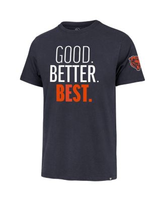 47 Brand Men's Navy Chicago Bears Good. Better. Best. Franklin T-Shirt