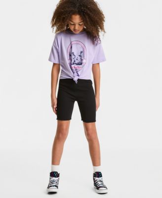 Girls' 5-20 Ribbed Bike Shorts