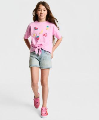 Girls' 5-20 Fruit Tie-Front T-Shirt
