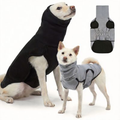 Reversible Dog Calming Vest with Hood for Anxiety Relief