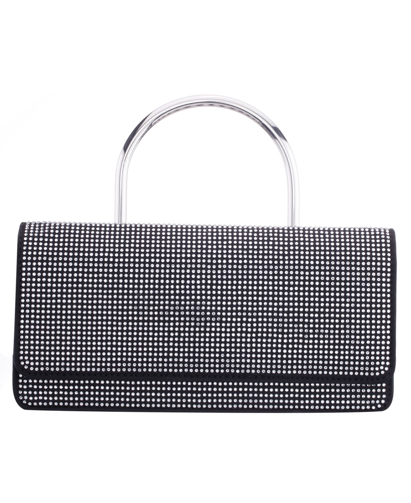 Женская сумка Nina Elongated Crystal Magnetic Snap Satchel, цвет: Чёрный — фото 1