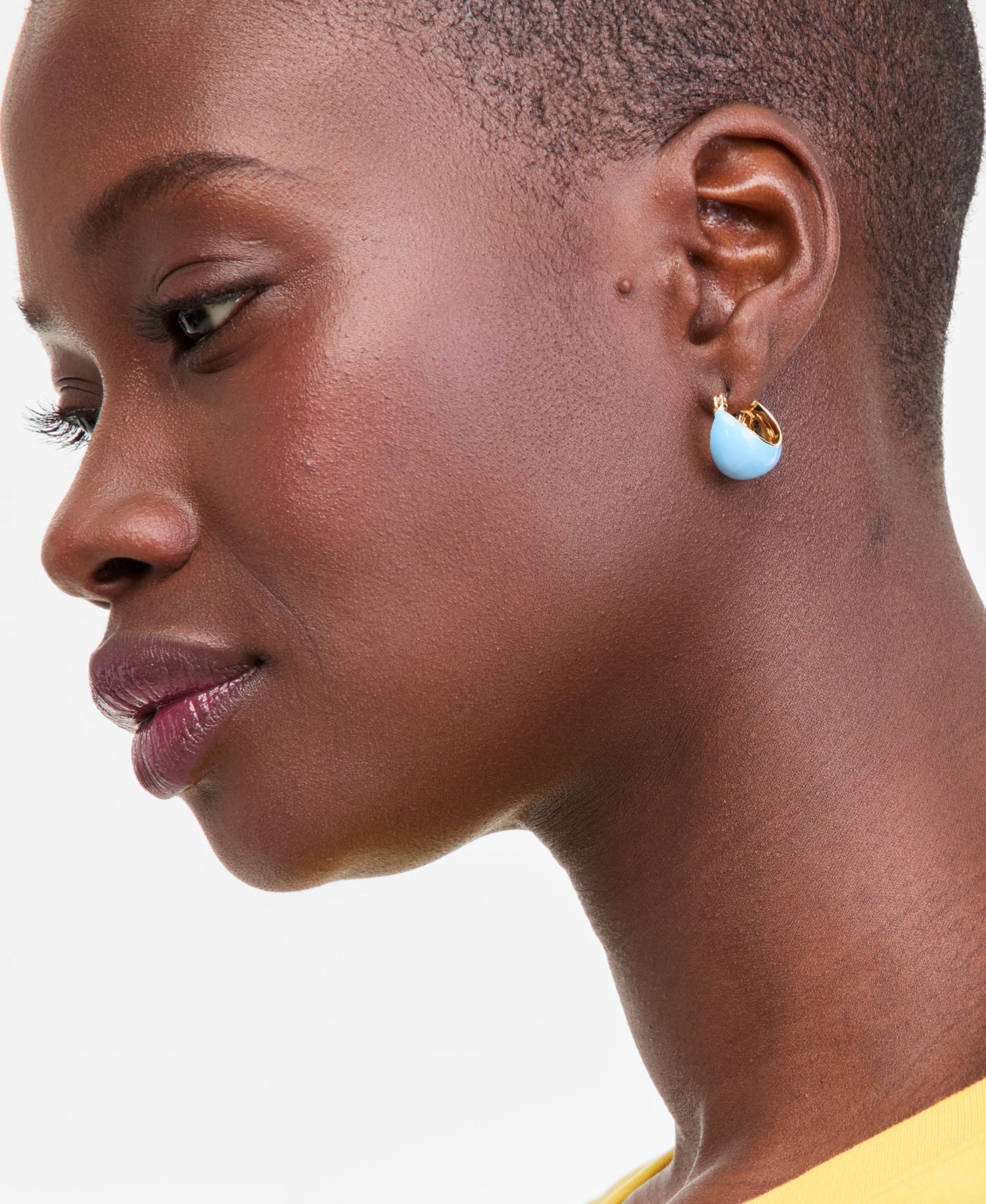 Small Color Hoop Earrings, 0.67"