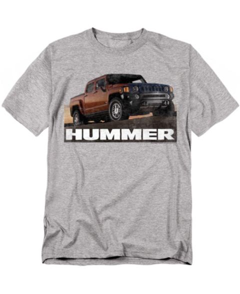 Мужская футболка Logovision Hummer H3 Ad, цвет: Меланжевый
