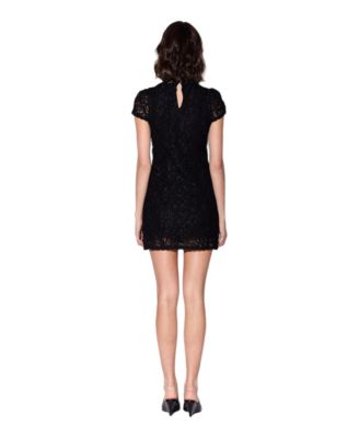 Women's Ariana Lace Mock Neck Mini Dress
