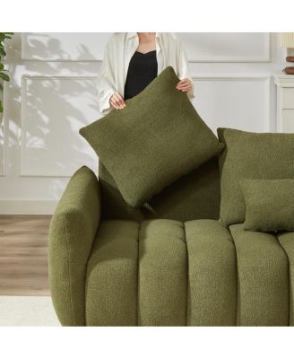 3 Seater + 3 Seater Combo Sofa, Modern Living Room Teddy Sofa Frame