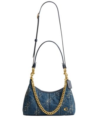 Soft Quilted Loved Denim Juliet Small Shoulder Bag