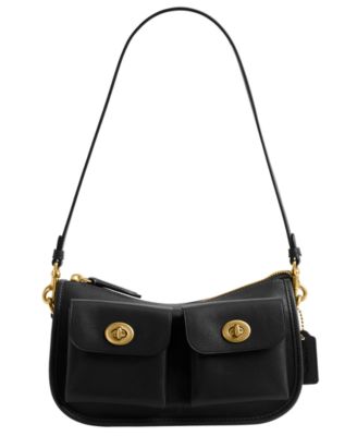 Waverly Small Leather Twin Turnlock Shoulder Bag