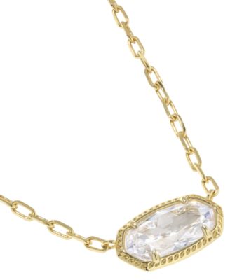 Cubic Zirconia Oval Elisa Luxe Pendant Necklace
