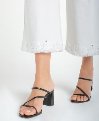 Petite Stride Crop Wide-Leg Jeans