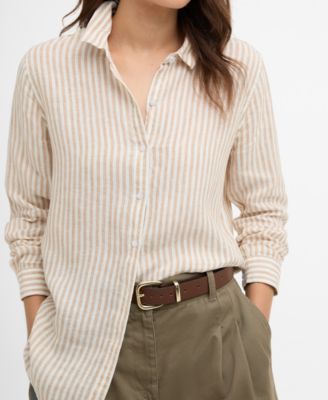 Women's Marine Relaxed-Fit Stripe Shirt