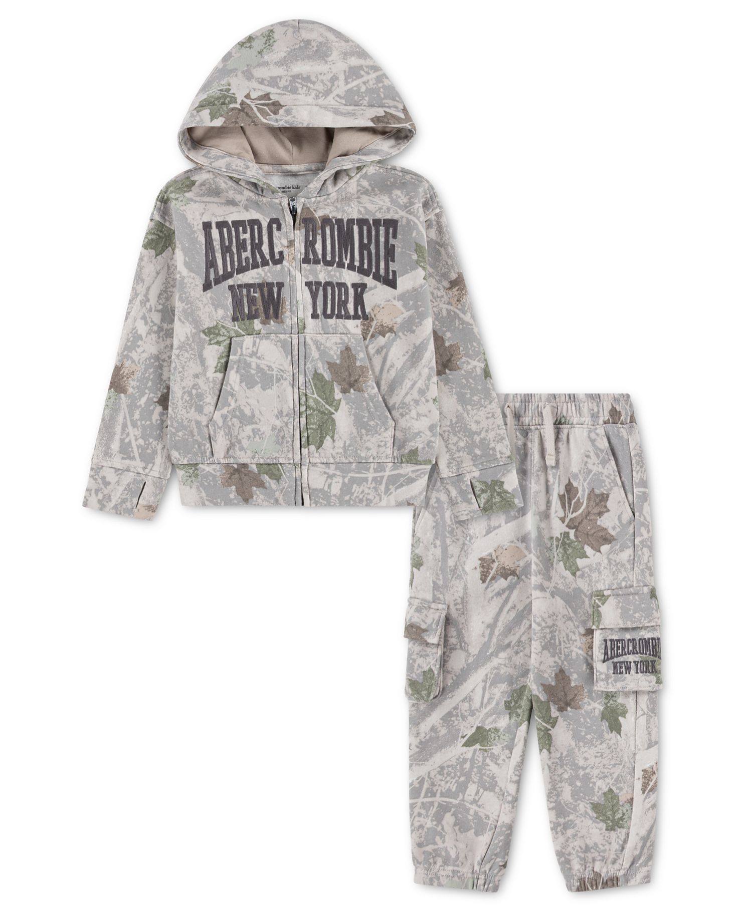 Baby Boys' Full-Zip Hoodie and Cargo Pants, 2-Piece Set