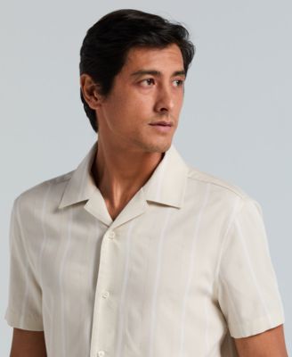 Men's Striped Camp Shirt