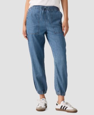 Plus Size Tapered-Leg Mid-Rise Jogger Pants