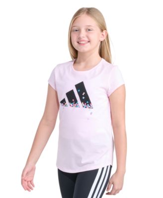 Girls' 8-16 Essential Short-Sleeve Ribbed Crewneck T-Shirt