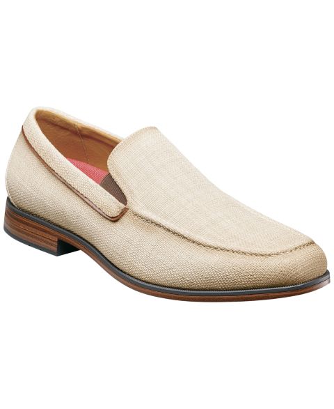 Мужские туфли Stacy Adams Ridgely Moc-Toe Slip-on, цвет: Бежевый