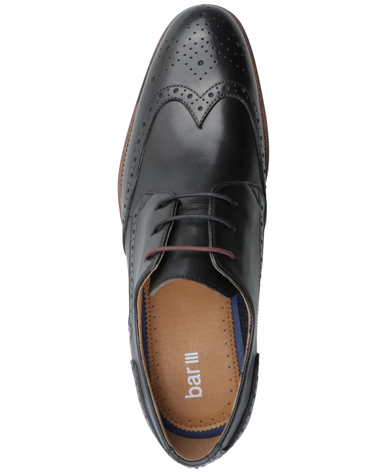 Men's Genuine Leather Wing-Tip Derby Dress Shoes