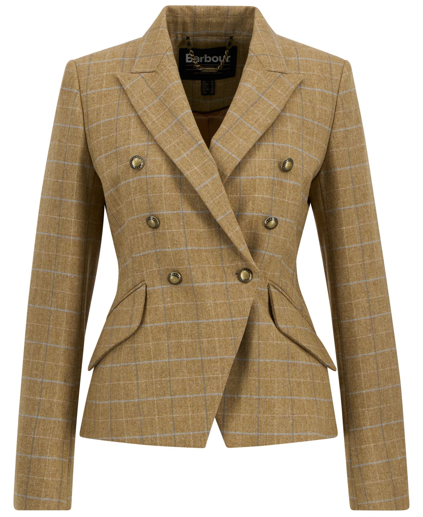 Женский пиджак Barbour Long-Sleeve Wisteria Tailored Blazer, цвет: Мягкий синий — фото 5