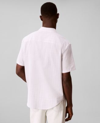 Men's Short-Sleeve Crinkle Poplin Shirt
