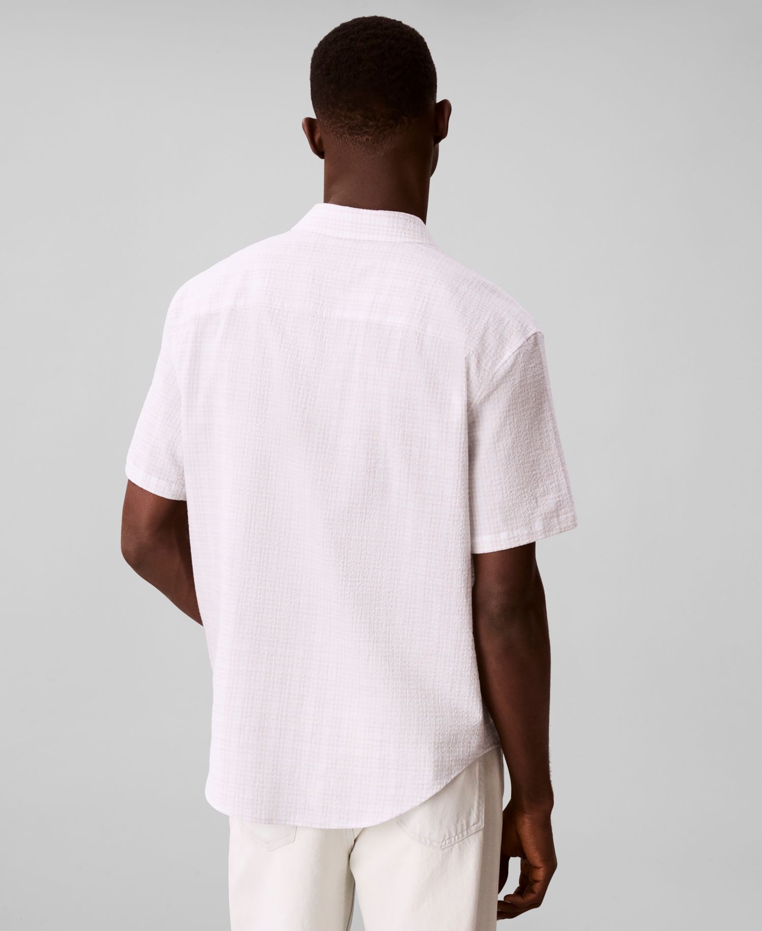 Men's Short-Sleeve Crinkle Poplin Shirt