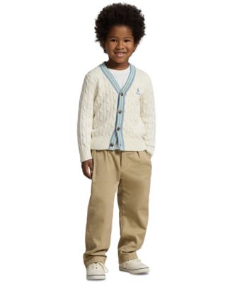 Boys' 2-7 V-Neck Cricket Cardigan