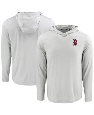 Men's Gray Boston Red Sox Coastline Epic Comfort Eco Hoodie Long Sleeve T-Shirt