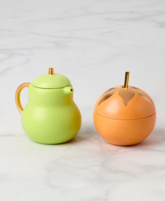 Tutti Fruity Pear Orange Sugar and Creamer Set