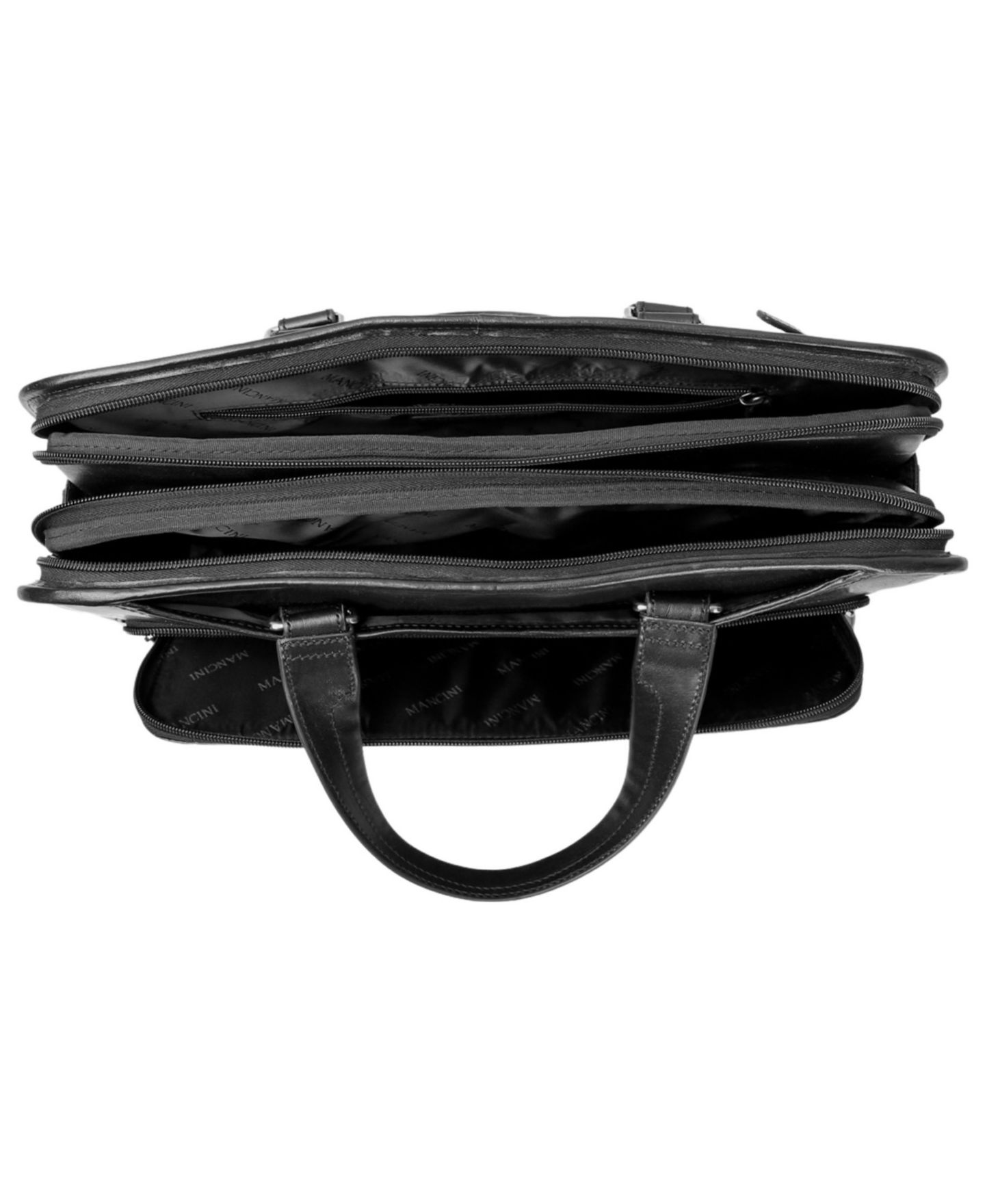 Мужская сумка Mancini Laptop Briefcase, цвет: Чёрный — фото 4
