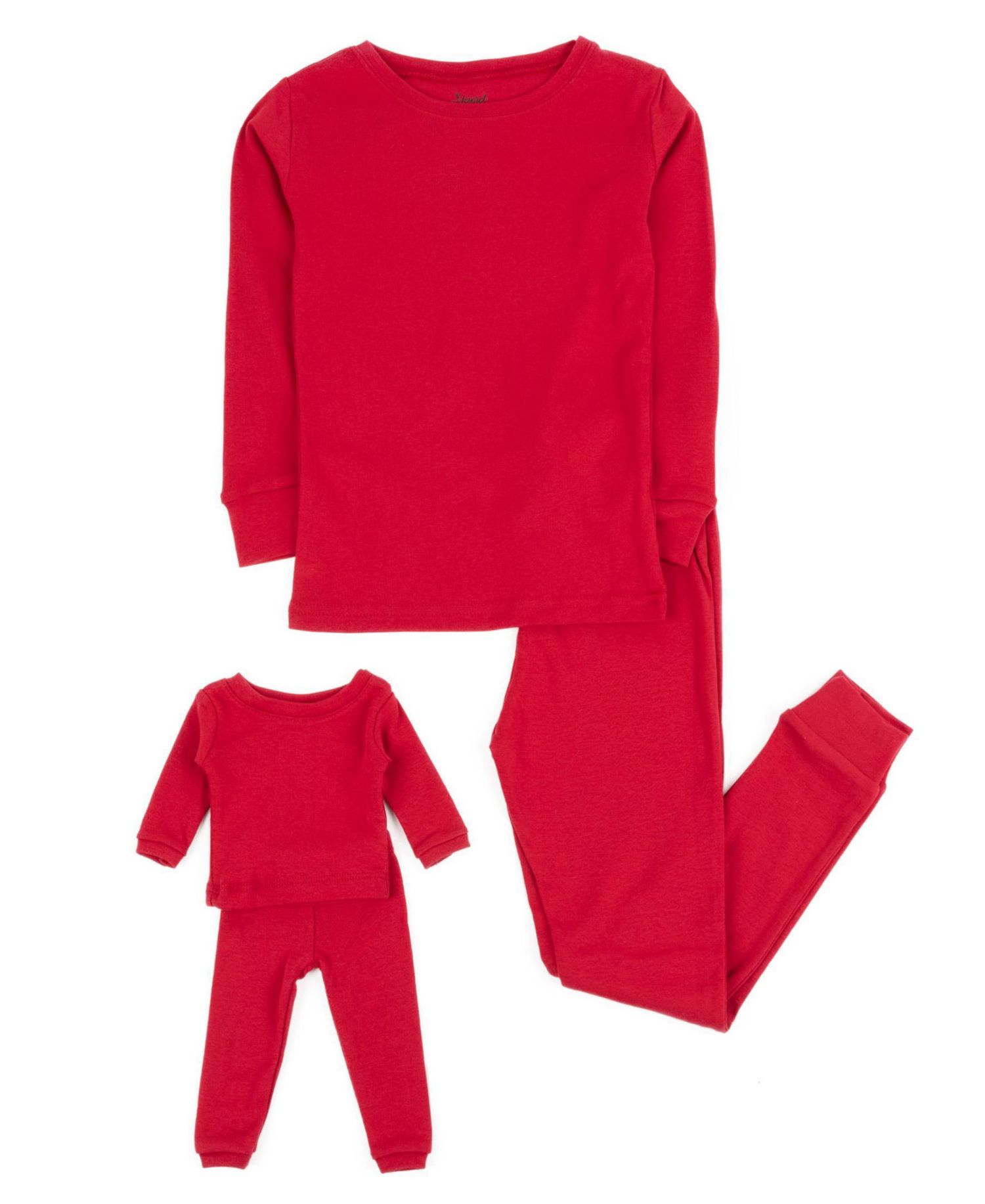 Girls 6-14 Matching Doll Snug-Fit Cotton Long Sleeve Pajamas