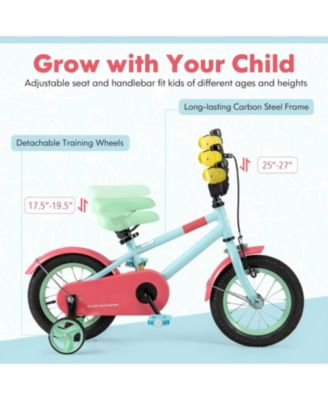 Kids Bike with Adjustable Handlebar and Saddle