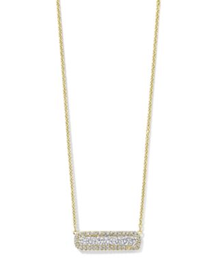 Diamond (3/8 ct. t.w.) Pendant Necklace in 14k Yellow Gold
