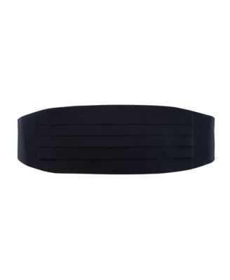 Men's Sutton Solid Color Silk Cummerbund & Bow Tie Bundle