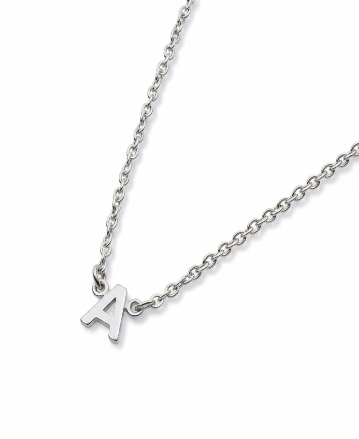 Inez Initial Necklace - Sterling Silver 925