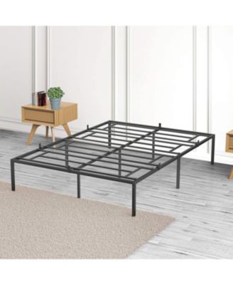  Queen Metal Platform Bed Frame- No Box Spring Needed- Heavy Duty Steel Slats- Easy Assembly